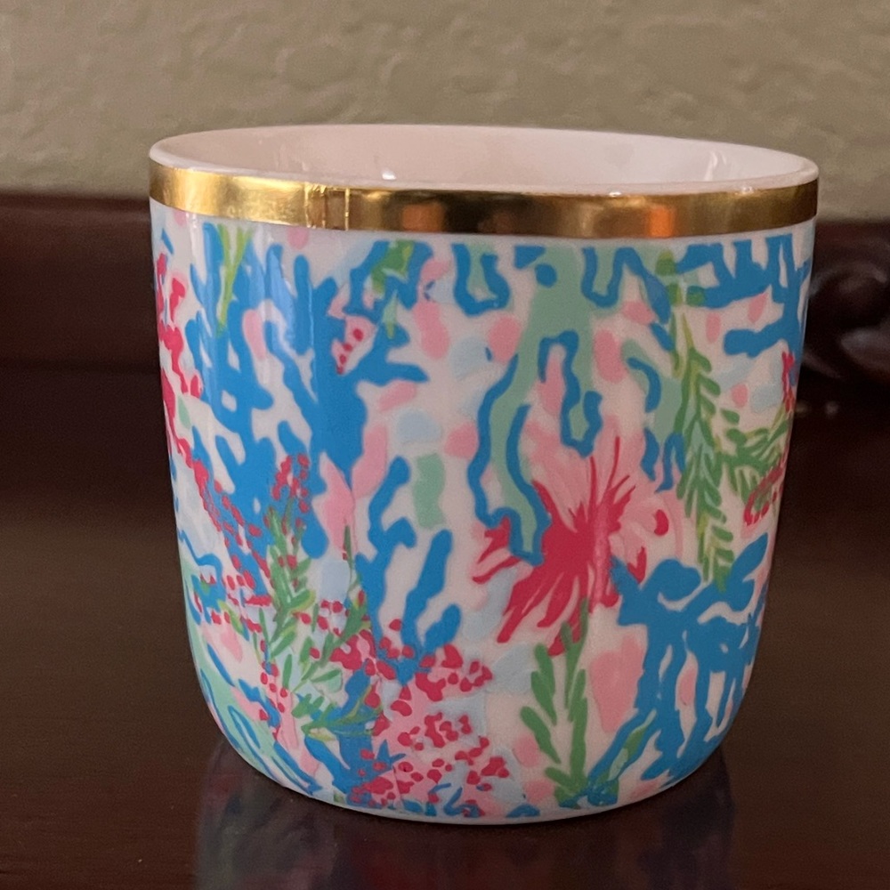 Lilly Pulitzer look decorative jar, not for food